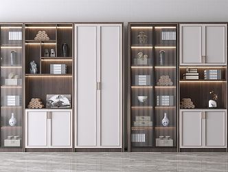 New Chinese Bookcase 3d model