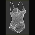Black Striped Bodysuit Featuring Lace Trim And Adjustable Straps Fashion Style