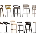 Modern Bar Chair 3d model