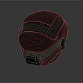 Futuristic Black Helmet With Matte Finish Integrated Visor And Aerodynamic Sci Fi Design