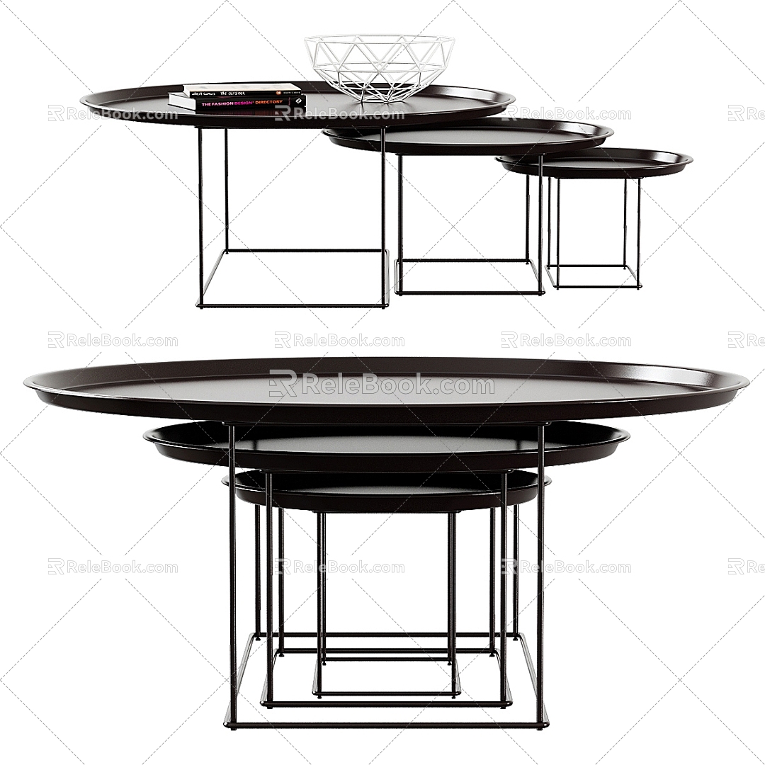 Light Luxury Coffee Table 3d model