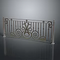 Ornate Iron Fence With Decorative Scrollwork Floral Patterns And Classic Design