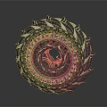 Futuristic Mechanical Gear Structure With Metallic Frame Internal Copper Coils And Gear Details