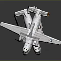 United States Navy Military Aircraft With Propellers Star Emblem And White Fuselage Design