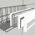 Structural Metal Frame Construction With Support Beams And Wall Panel Components