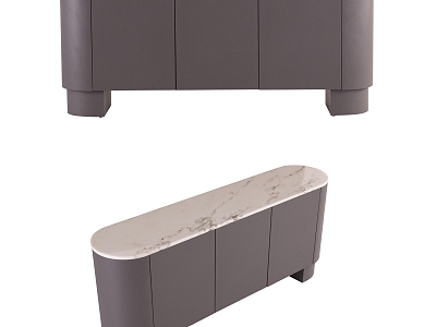 Silver gray sideboard model