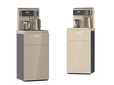 Stylish MeiLing Standing Water Dispensers Modern Household Appliances with Digital Displays 3d model