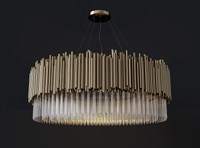 Light Luxury Chandelier 3d model