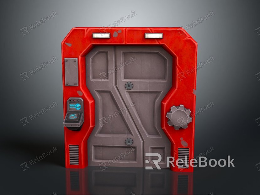 Science Fiction Door Steel Door Science Fiction Door Science Fiction Entrance Door Science Fiction Entrance Future Door Security Door Password Door model