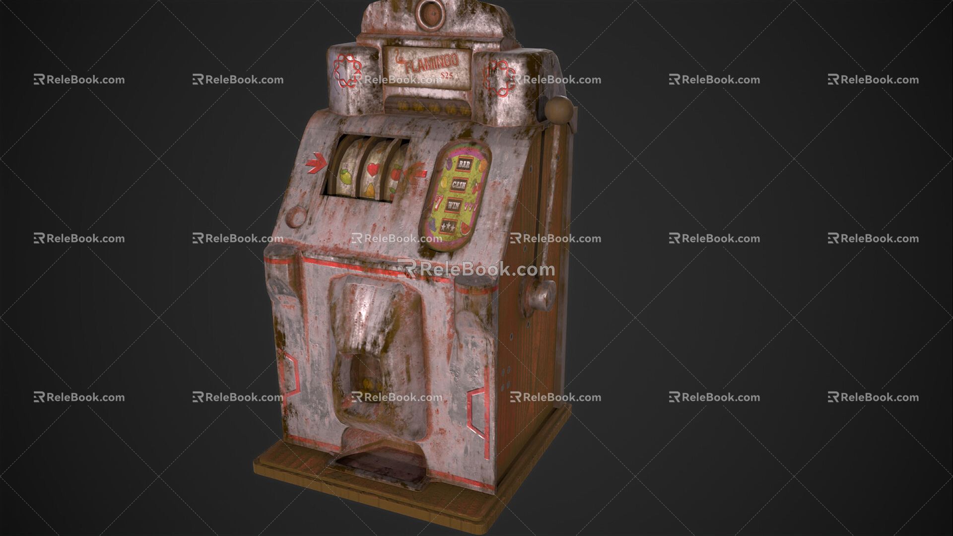 Industrial LOFT game machine abandoned slot machine 3d model