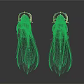 Elegant Black Earrings With Long Tassel And Gold Decorative Details
