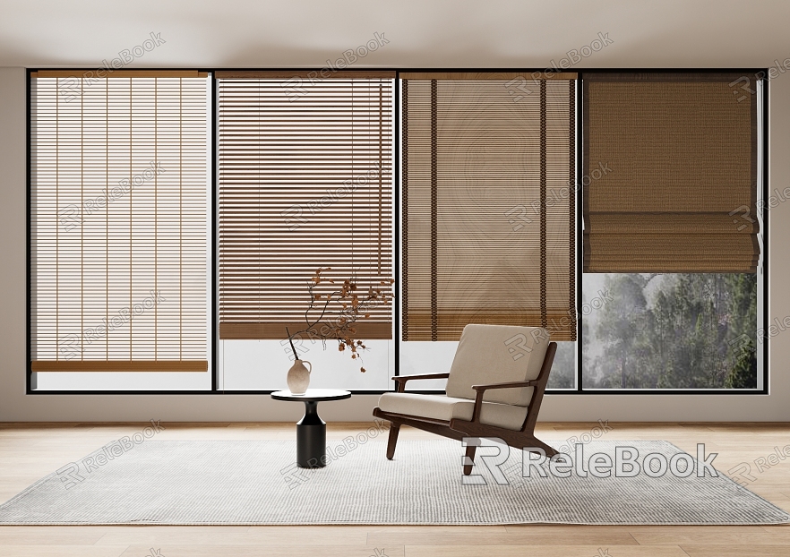 new bamboo curtain rolling curtain model