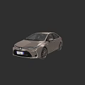 Silver Toyota Sedan With Modern Design LED Headlights And Alloy Wheels