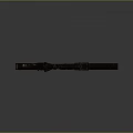 Modern Black Assault Rifle With Tactical Barrel Scope Detailed Structure And Ergonomic Grip
