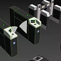 Assorted Industrial Mechanical Components With Black Silver And Green Elements