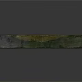 Traditional Hand Carved Stone Inkstone With Greenish Surface Recessed Center And Decorative Patterns