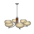 Multi-head chandelier 3d model