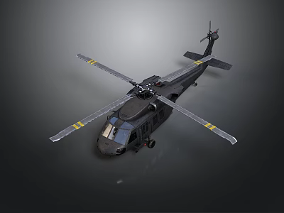 Military Helicopter Supporting Aerospace Missions With Rotor Blades And Cargo Capacity 3d model