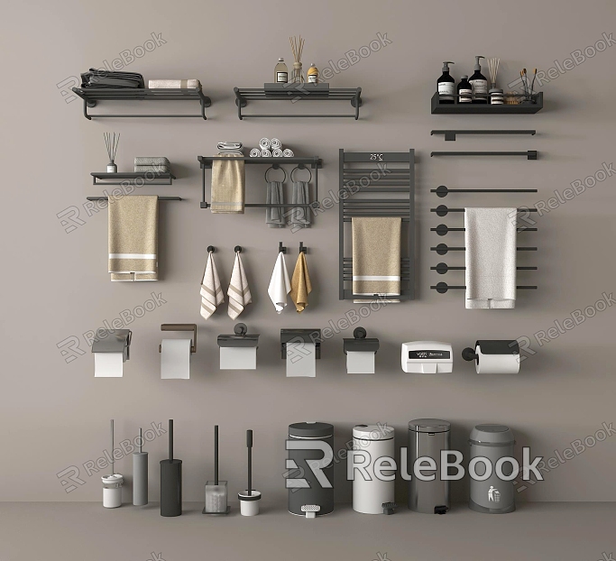 Modern bathroom small pieces of bathroom supplies model