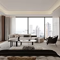 Modern Bedroom Interior With King Size Bed Wooden Nightstands And Area Rug