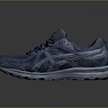 Blue Running Shoes With Mesh Upper And Rubber Sole Lace Up Athletic Design