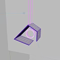 Modern Unique Shaped Pendant Light With Geometric Design And Circular Light In White Room