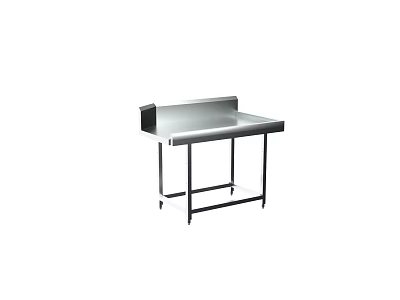 Sturdy Stainless Steel Workbench Table With Metal Frame For Commercial Use 3d model