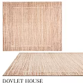 Modern Square Rug With Beige Textured Woven Pattern For Living Room Decor