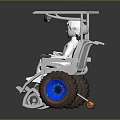 Solar Powered Utility Vehicle With Roof Panel Driver Seat And Large Tires