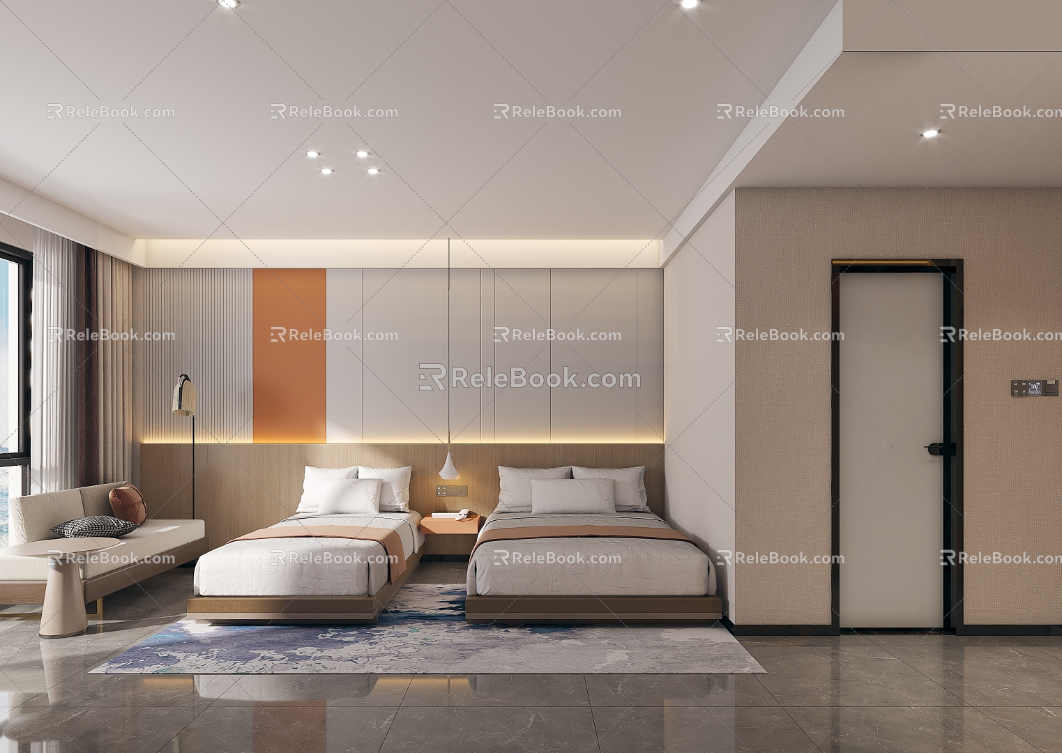 Hotel Standard Room 3d model