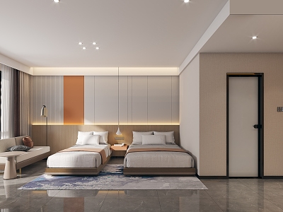 Hotel Standard Room 3d model