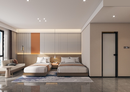 Hotel Standard Room 3d model