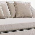 modern double sofa fabric double sofa 3d model