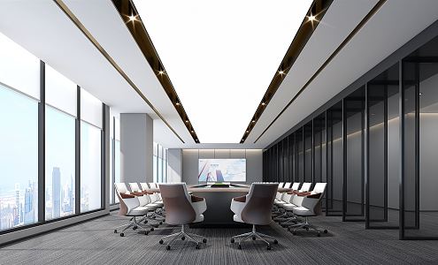 Modern Conference Room 3d model