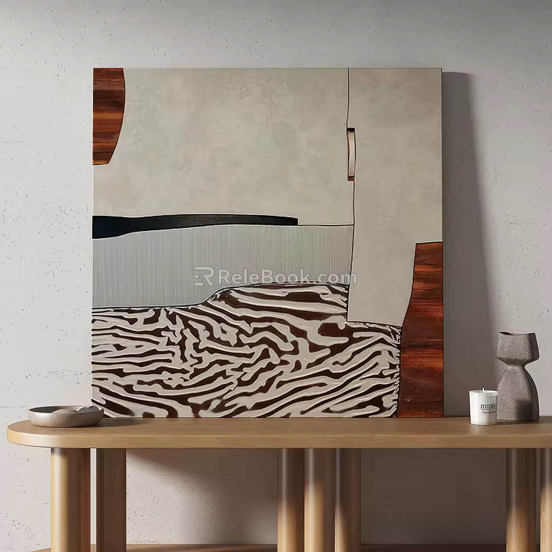 Simple Decorative Painting 3d model