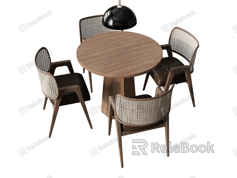 Dining Table and Chair Dining Chair Leisure Chair Chandelier Round Table Coffee Table Armchair model