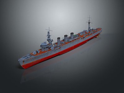 Modern Warship Ship Warship 3d model