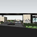 Modern Pergola Design In Community Park With Green Spaces Pathways And Colorful Landscape Features