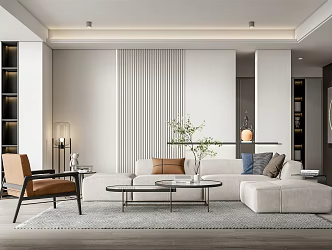 modern living room 3d model