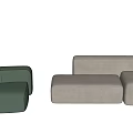 Modern Combination Sofa Simple Sofa Combination 3d model