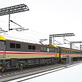 Detailed Train Model Collection With Passenger Cars And Locomotive Details