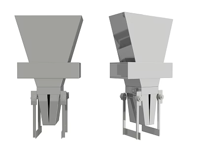 Industrial Hopper Feeding Equipment With Mechanical Structure And Support Base 3d model