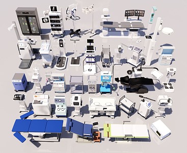 Medical equipment Medical equipment Medical testing equipment Medical equipment combination Medical equipment combination Bed equipment combination 3d model