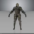 Medieval Knight Armor With Detailed Metal Design Standing On Dark Background