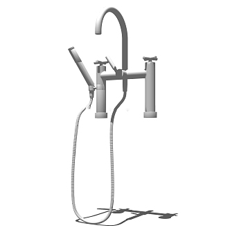 Modern Shower 3d model