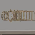 Ornate Golden Photo Frames With Intricate Carvings And Various Shapes Arranged Together