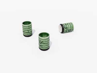 Chinese ceramic tea cup 3d model