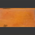 Orange Wooden Cabinet with Double Doors and Flat Decorative Top Modern Stylish Furniture Piece