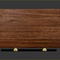 Modern Entryway Console Cabinet With Wooden Frame Dark Drawers And Gold Metal Handles