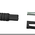 Tactical Weapon Components Design Featuring Barrel Magazine And Metal Parts